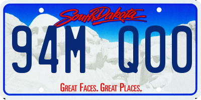 SD license plate 94MQ00