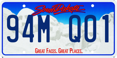 SD license plate 94MQ01