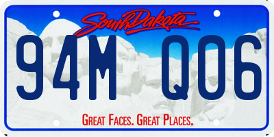 SD license plate 94MQ06