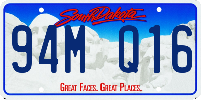 SD license plate 94MQ16
