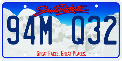 SD license plate 94MQ32