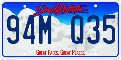 SD license plate 94MQ35
