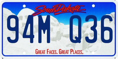 SD license plate 94MQ36