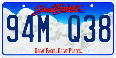 SD license plate 94MQ38