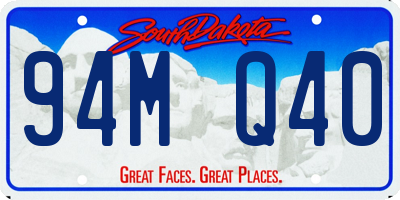 SD license plate 94MQ40