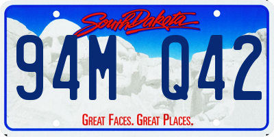 SD license plate 94MQ42