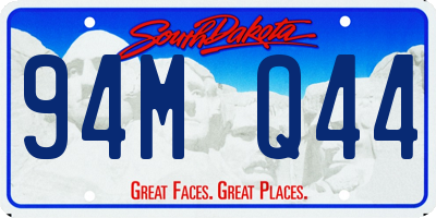 SD license plate 94MQ44