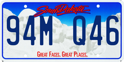 SD license plate 94MQ46