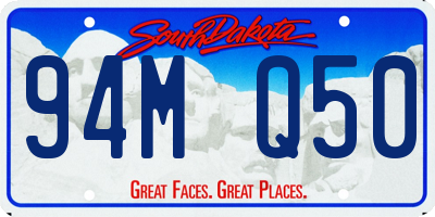 SD license plate 94MQ50