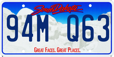 SD license plate 94MQ63