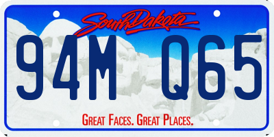 SD license plate 94MQ65