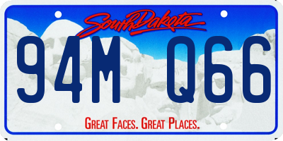 SD license plate 94MQ66