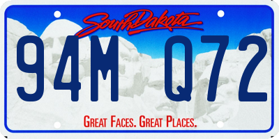 SD license plate 94MQ72