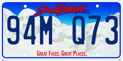SD license plate 94MQ73