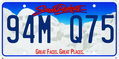 SD license plate 94MQ75