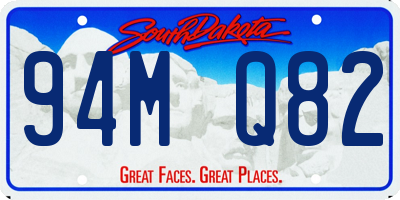 SD license plate 94MQ82