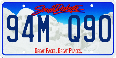 SD license plate 94MQ90