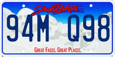 SD license plate 94MQ98