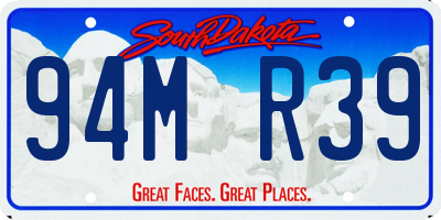 SD license plate 94MR39