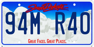 SD license plate 94MR40