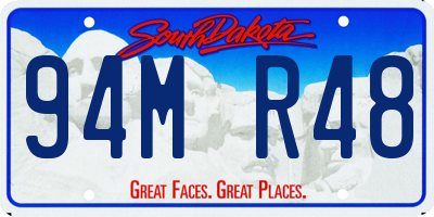 SD license plate 94MR48
