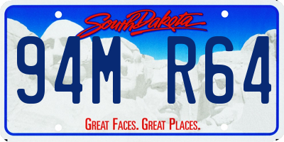 SD license plate 94MR64