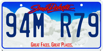 SD license plate 94MR79