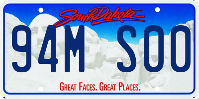 SD license plate 94MS00