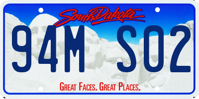 SD license plate 94MS02