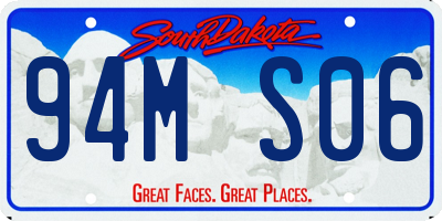SD license plate 94MS06