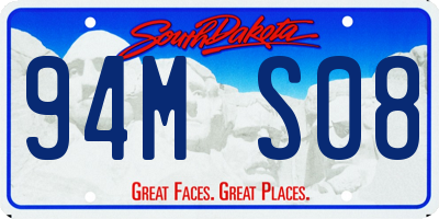 SD license plate 94MS08