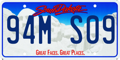 SD license plate 94MS09