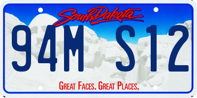 SD license plate 94MS12