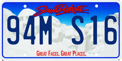 SD license plate 94MS16