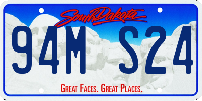 SD license plate 94MS24