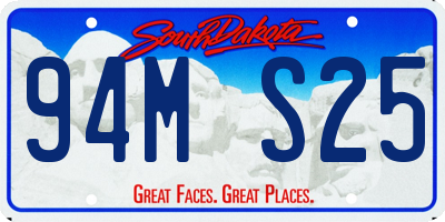 SD license plate 94MS25