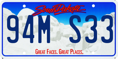 SD license plate 94MS33