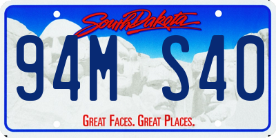 SD license plate 94MS40