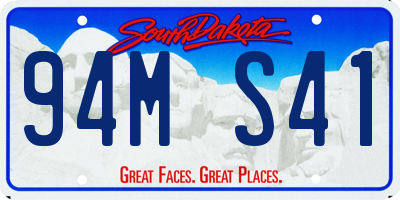 SD license plate 94MS41