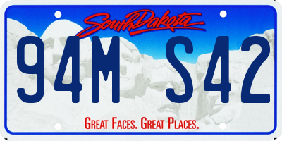 SD license plate 94MS42