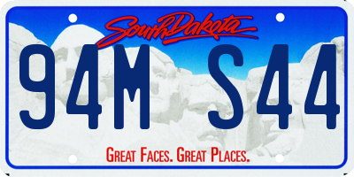 SD license plate 94MS44