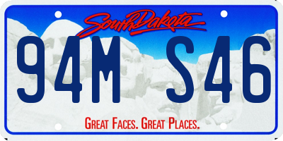 SD license plate 94MS46