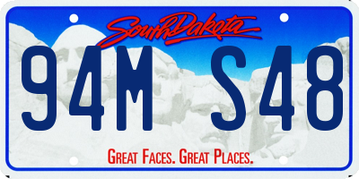 SD license plate 94MS48