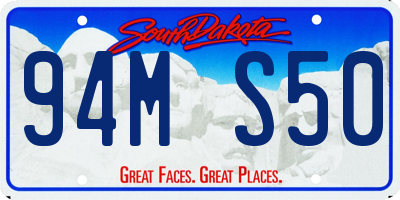 SD license plate 94MS50