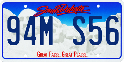 SD license plate 94MS56