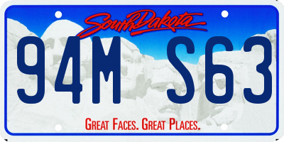 SD license plate 94MS63
