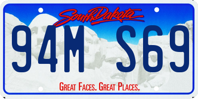 SD license plate 94MS69