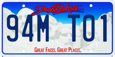 SD license plate 94MT01