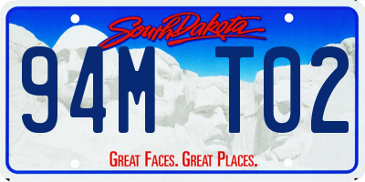 SD license plate 94MT02