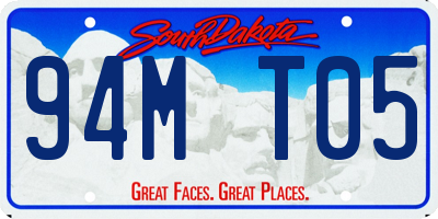 SD license plate 94MT05